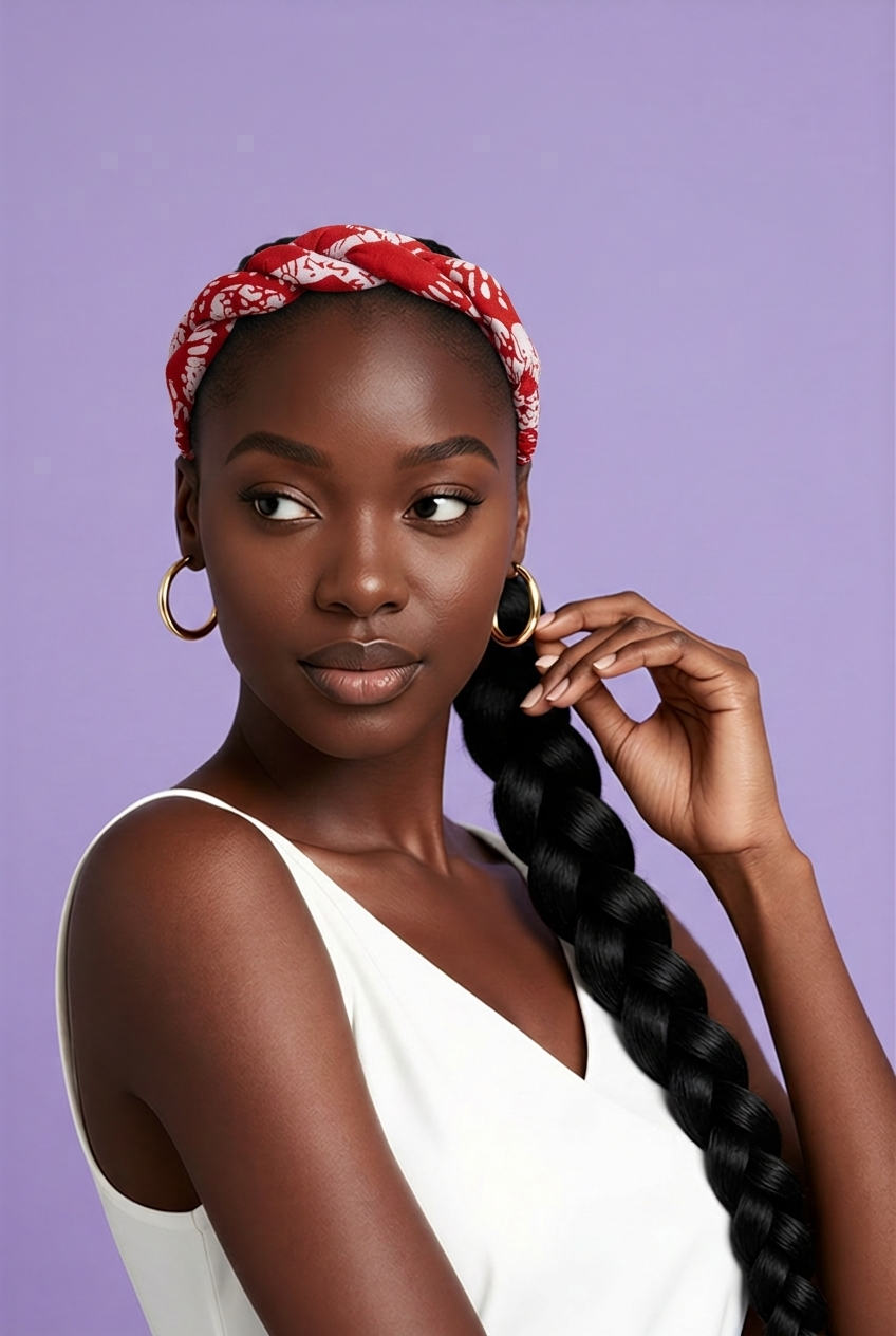 Chunky braided head band
