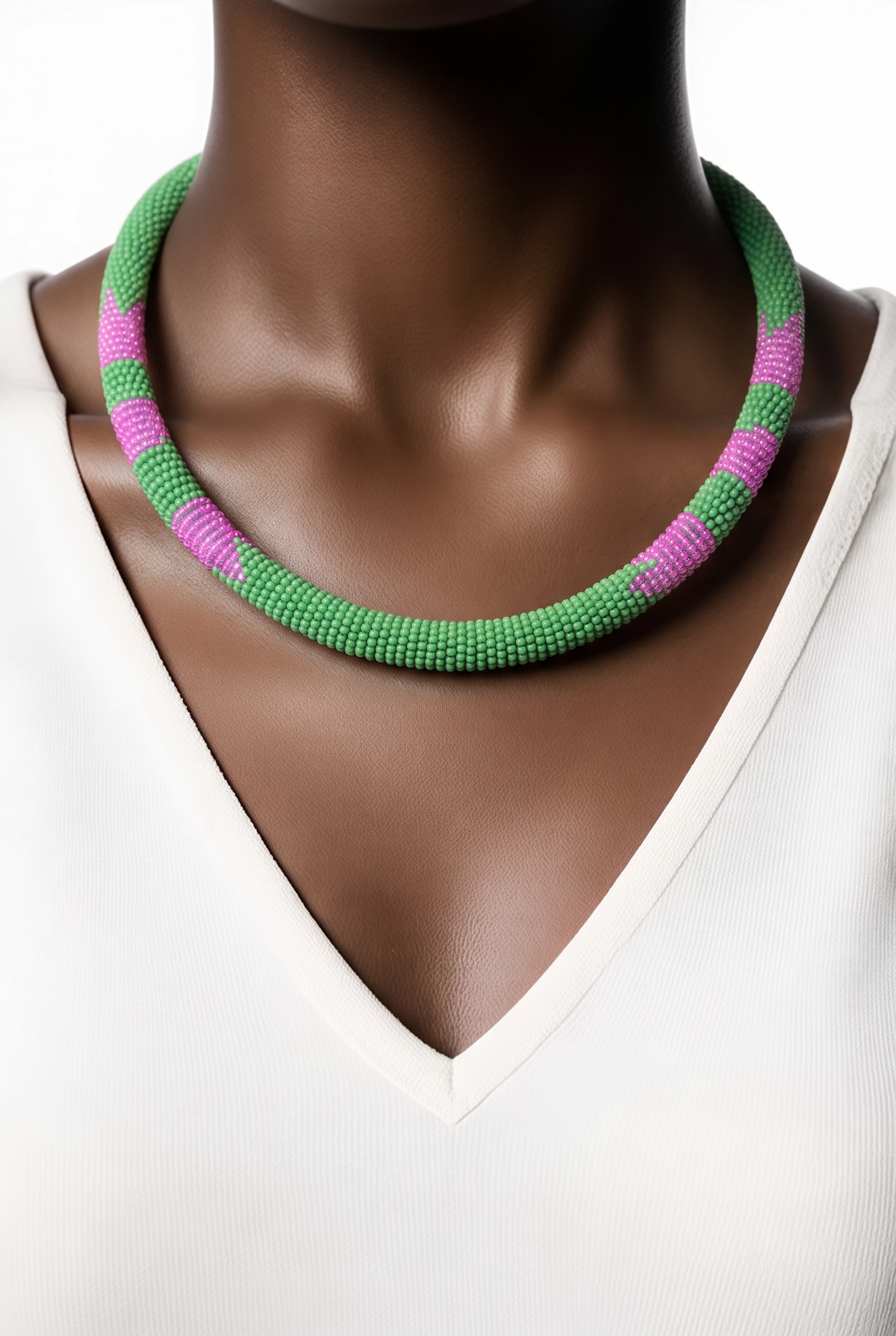 AKA Alpha Kapa Alpha Keniaan beads necklace