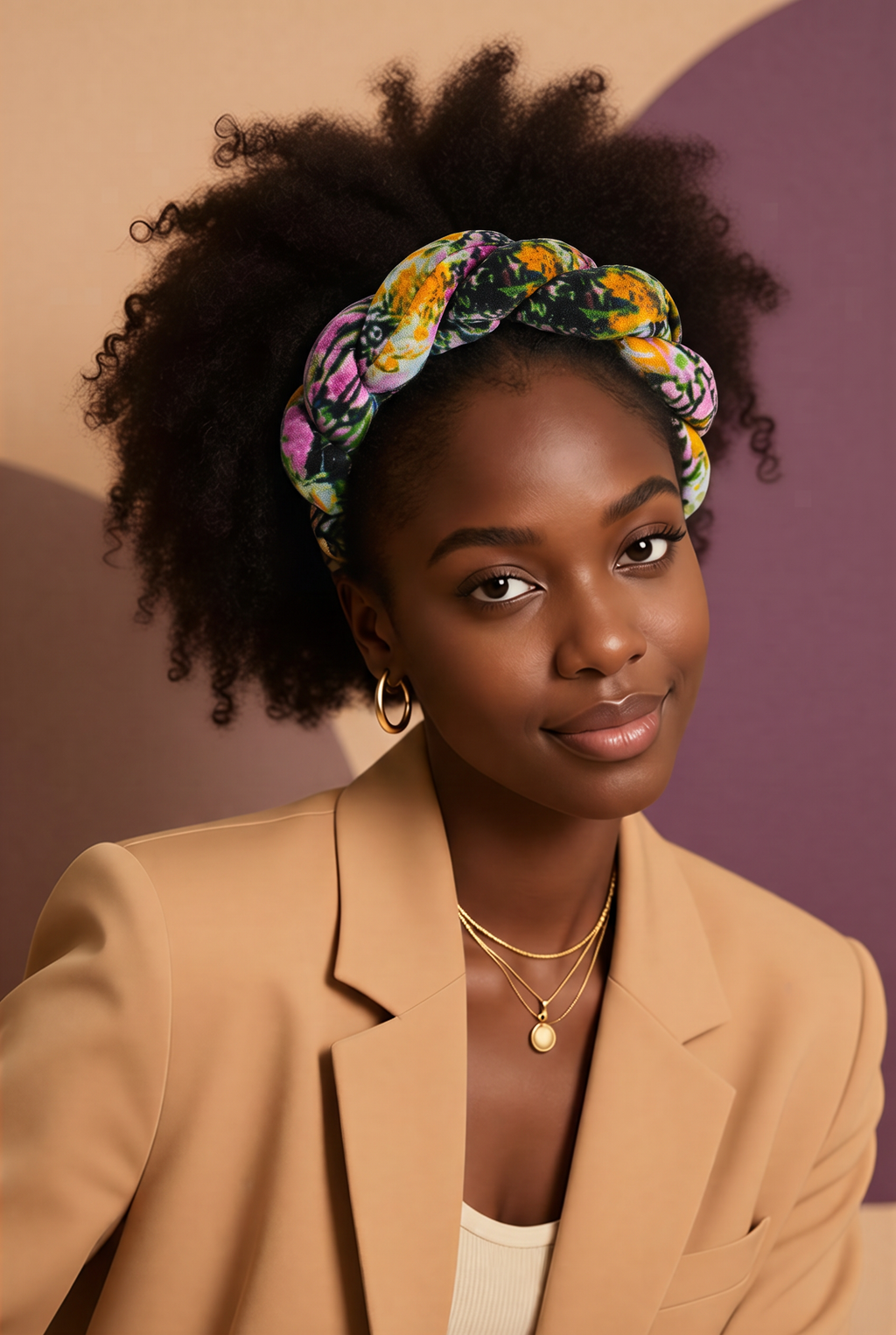 Chunky braided head band
