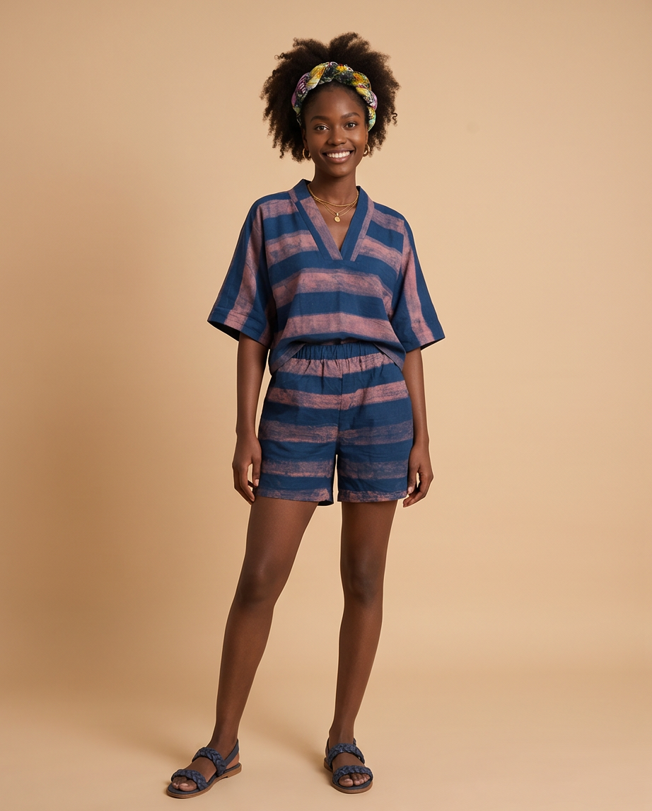 Bold stripe 2 piece