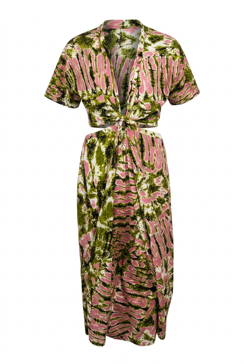 Matcha strawberry fall dress