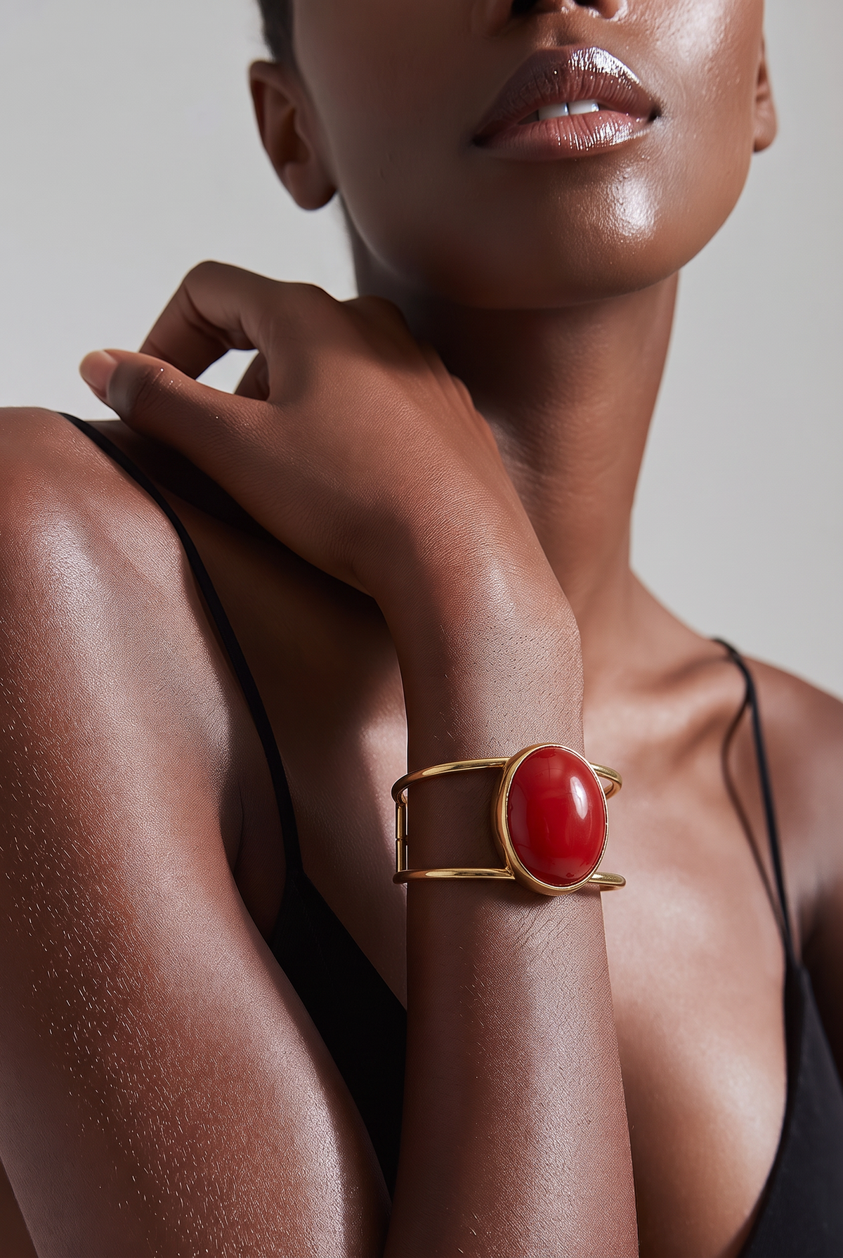 Bold bangle red
